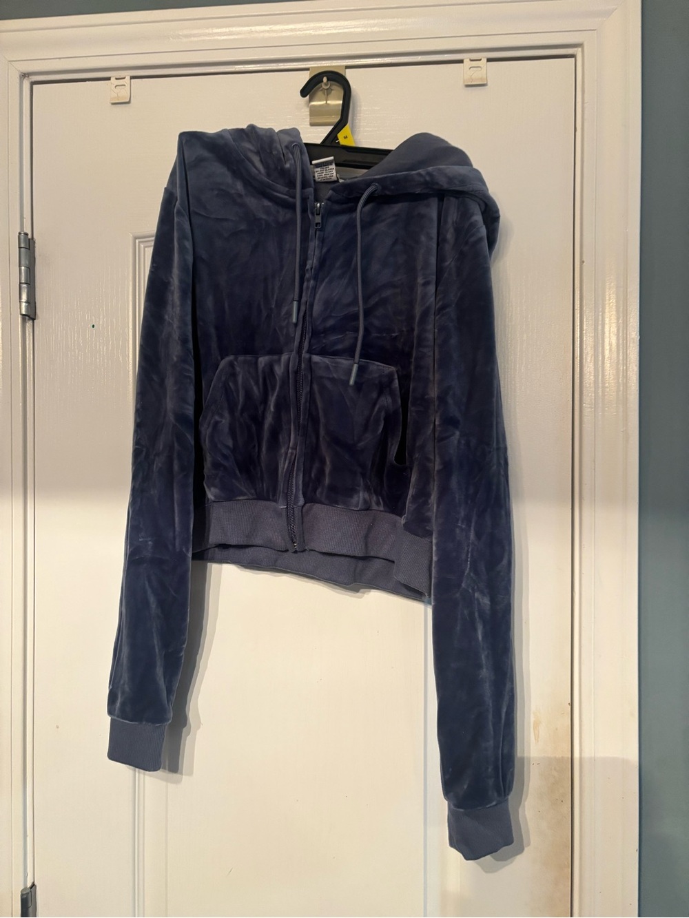 Better Together Women’s Large Velour Track Suit Set Jacket and Pants  Blue Used